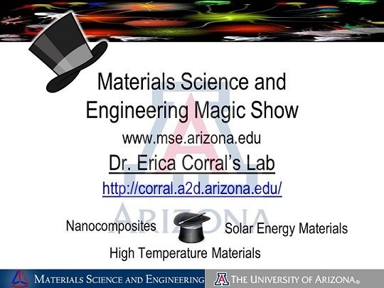 Materials Science and Engineering Magic Show poster